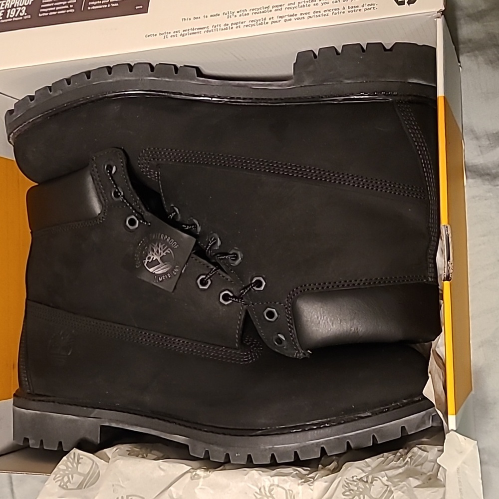 Mens Black Timberland Boots Size 13